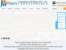 Tablet Screenshot of jm-signs.com